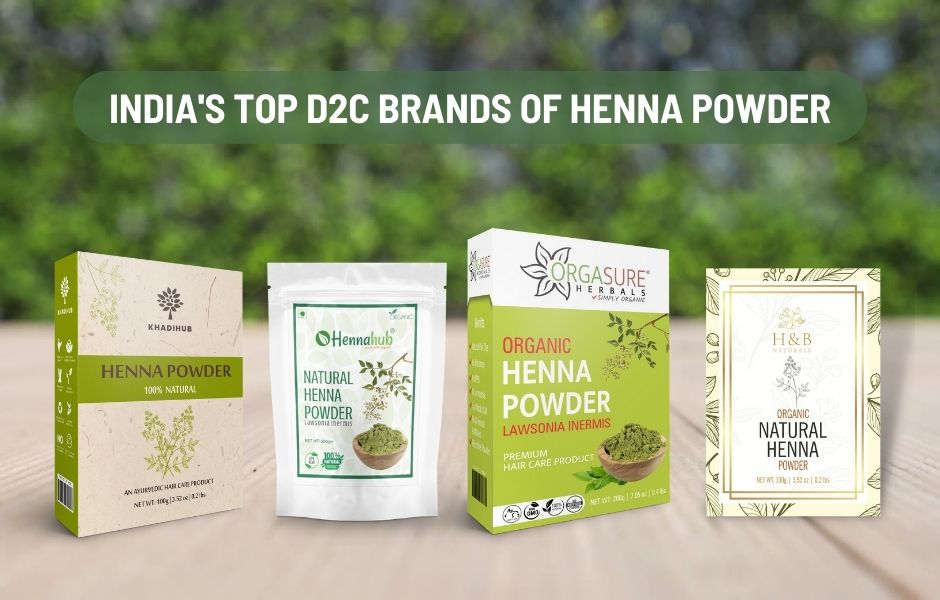 Henna Powder's Leading D2C Brands in India hennahubstore