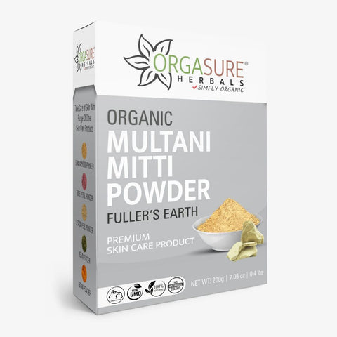 Natural Multani Mitti powder (Fuller's Earth) 200 جم للعناية بالوجه والبشرة Natural Multani Mitti powder (Fuller's Earth) 200 جم للعناية بالوجه والبشرة