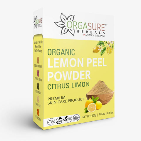 Organic Lemon Peel  Face Cleanser Powder | Citrus limon 200g Organic Lemon Peel  Face Cleanser Powder | Citrus limon 200g