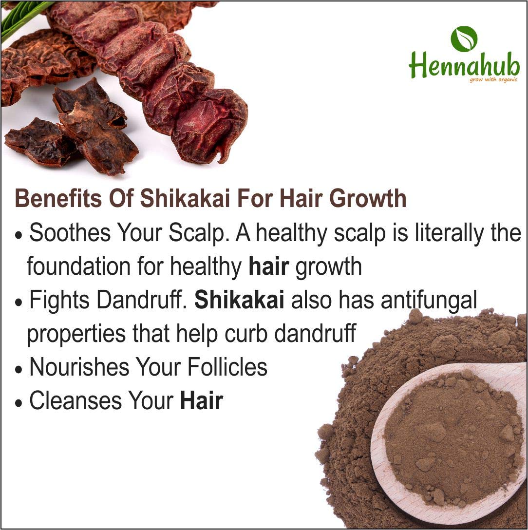 Organic Shikakai Powder for Hair care, 200gm - hennahubstore Organic Shikakai Powder for Hair care, 200gm - hennahubstore