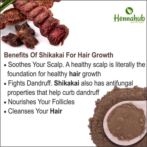 Organic Shikakai Powder for Hair care, 200gm - hennahubstore Organic Shikakai Powder for Hair care, 200gm - hennahubstore