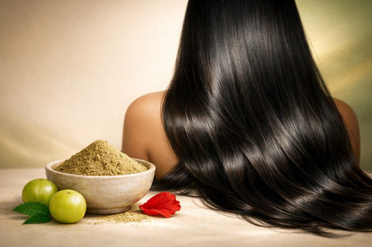 Why Amla Powder Is a Must-Have for Strong, Long & Shiny Hair (Backed by Ayurveda)"