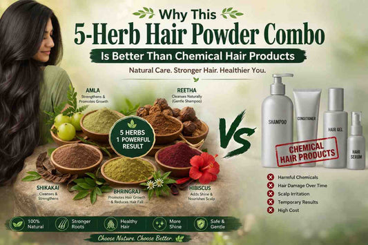 Why This 5-Herb Hair Powder Combo Is Better Than Chemical Hair Products