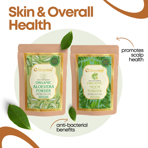 Hennahub Amla, Reetha, Shikakai, Bhringraj Hibiscus, Methi, Henna, Indigo, Neem, Brahmi, Curry Leaves, Jatamansi, Aloevera Powder with IRON BOWL (Combo pack of 13) | Double Filtered 1300g