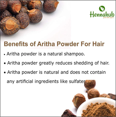 Natural Amla, Aritha, Shikakai Powder 600gm for Hair, Pack of 3 each 200gm - hennahubstore