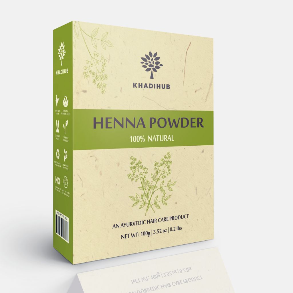 Pure Henna Powder for Hair color 100gm - hennahubstore